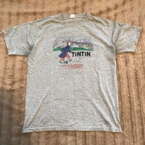 Vintage Adventures of Tintin Graphic Tee